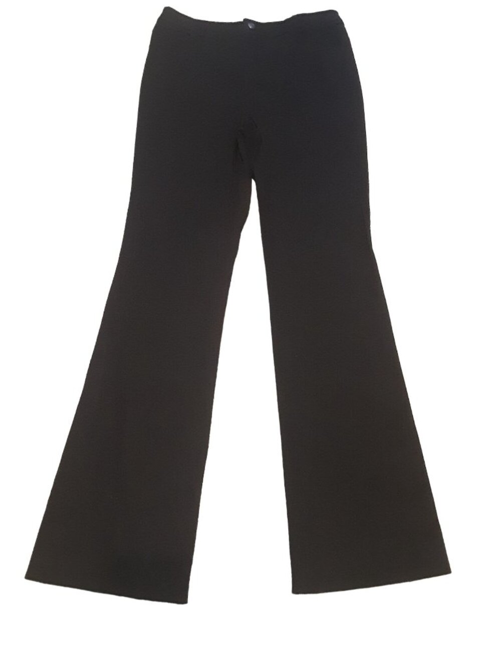 Ellen Tracy Black Pants Women Size 4 Stretchy Slight Flare High Rise Inseam 33.5